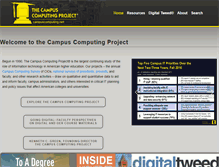 Tablet Screenshot of campuscomputing.net